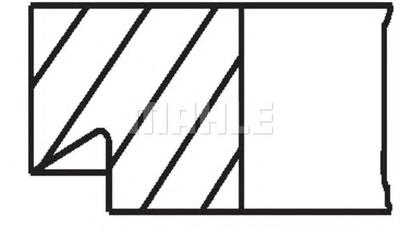 Комплект поршневых колец MAHLE ORIGINAL