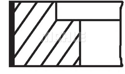 Комплект поршневых колец MAHLE ORIGINAL 034 74 N0