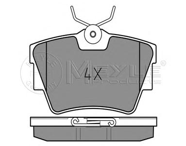 Комплект тормозных колодок, дисковый тормоз MEYLE 025 239 8017/PD