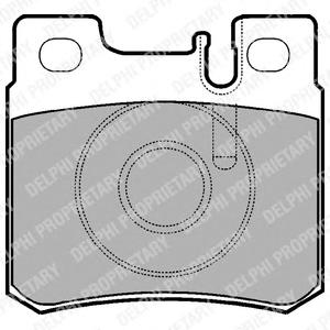 Комплект тормозных колодок, дисковый тормоз DELPHI