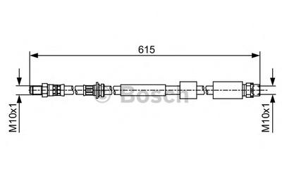 Тормозной шланг BOSCH 1987481615