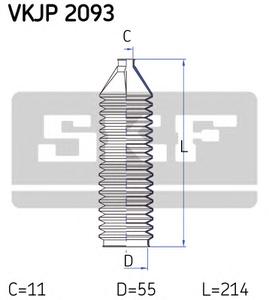 Комплект пылника, рулевое управление SKF VKJP 2093