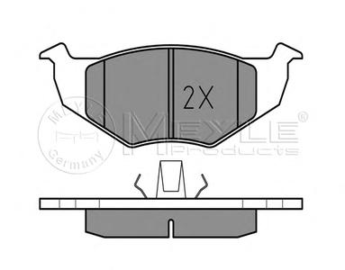 Комплект тормозных колодок, дисковый тормоз MEYLE 025 218 6615