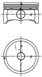 Поршень KOLBENSCHMIDT 99457600