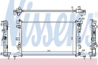 Радиатор, охлаждение двигателя NISSENS 637602