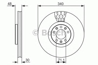 Тормозной диск BOSCH 0986479092