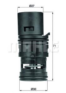 Термостат, масляное охлаждение MAHLE ORIGINAL TO 7 80