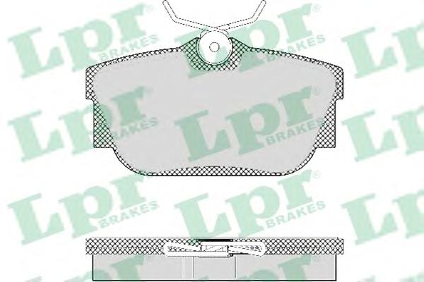 Комплект тормозных колодок, дисковый тормоз LPR