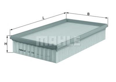 Воздушный фильтр MAHLE ORIGINAL LX296