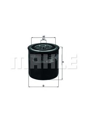 Масляный фильтр MAHLE ORIGINAL