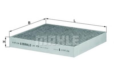 Фильтр, воздух во внутренном пространстве MAHLE ORIGINAL LAK436