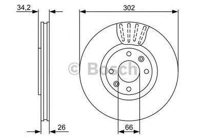 Тормозной диск BOSCH 0986479548