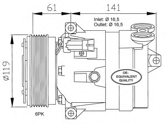 Компрессор, кондиционер NRF