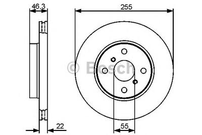 Тормозной диск BOSCH 0986479430