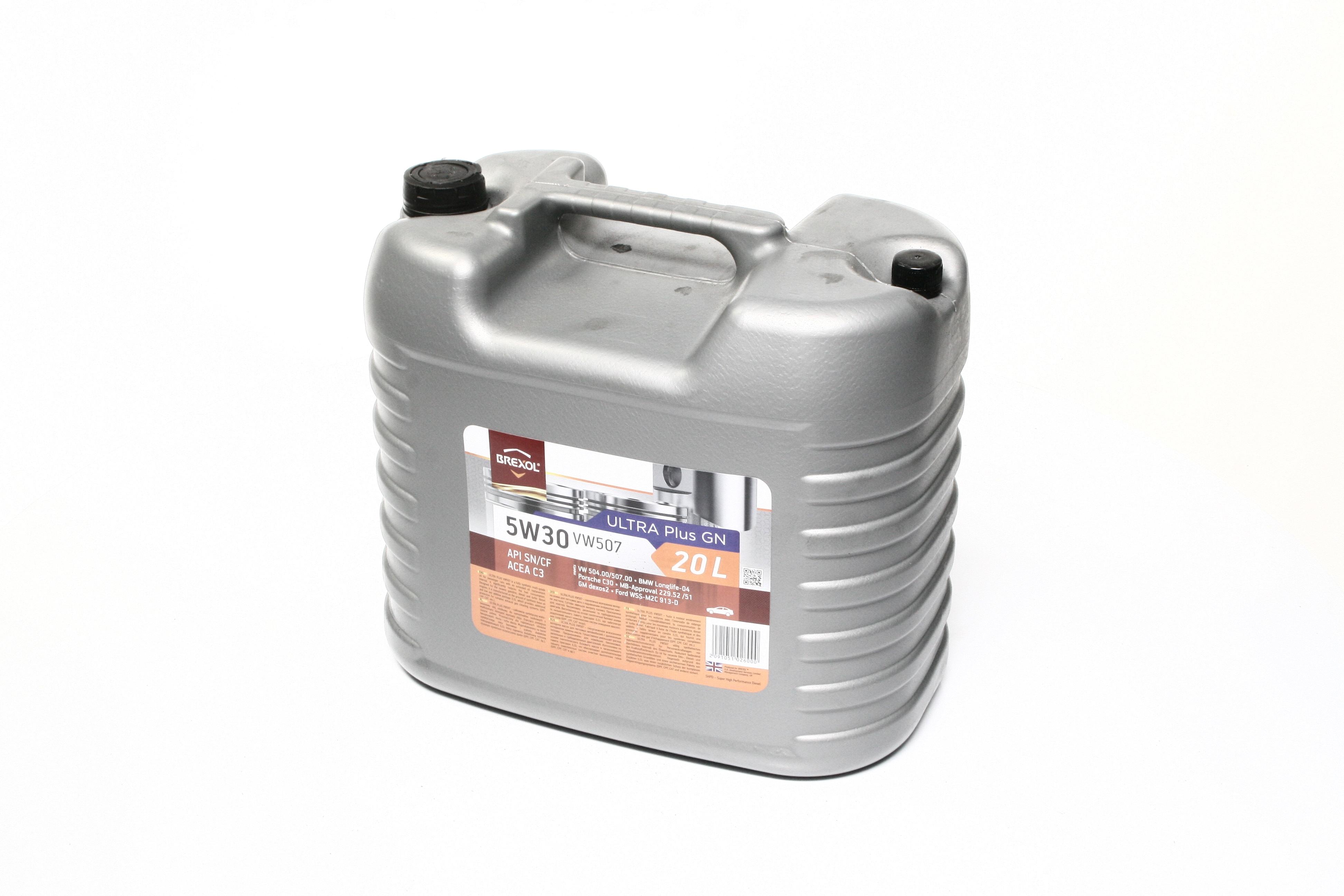 Масло моторн. brexol ultra plus 5w30 sn vw 504/507 (каністра 20л) BREXOL