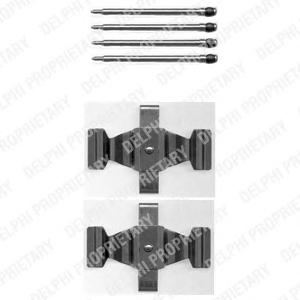 Комплектующие, колодки дискового тормоза DELPHI