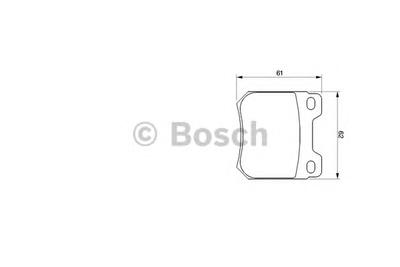 Комплект тормозных колодок, дисковый тормоз BOSCH 0986424754