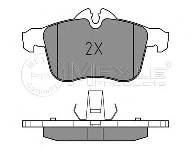 Комплект тормозных колодок, дисковый тормоз MEYLE 025 283 3219/PD