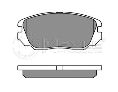 Комплект тормозных колодок, дисковый тормоз MEYLE 025 244 1519/W