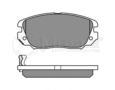 Комплект тормозных колодок, дисковый тормоз MEYLE