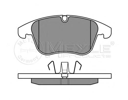 Комплект тормозных колодок, дисковый тормоз MEYLE
