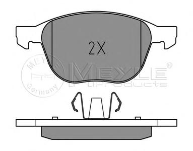 Комплект тормозных колодок, дисковый тормоз MEYLE 025 237 2318/PD