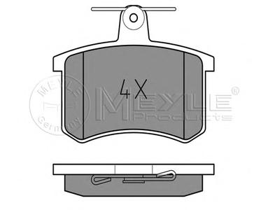 Комплект тормозных колодок, дисковый тормоз MEYLE 025 211 4416/PD