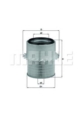 Воздушный фильтр MAHLE ORIGINAL