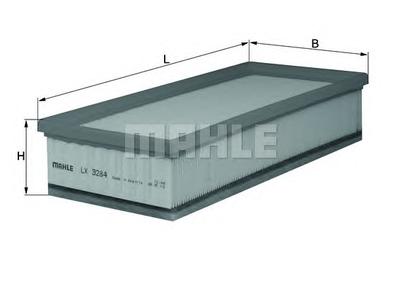 Воздушный фильтр MAHLE ORIGINAL LX3284