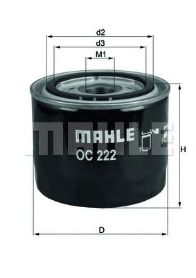 Масляный фильтр MAHLE ORIGINAL