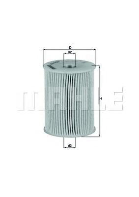 Топливный фильтр MAHLE ORIGINAL