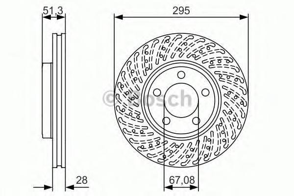 Тормозной диск BOSCH