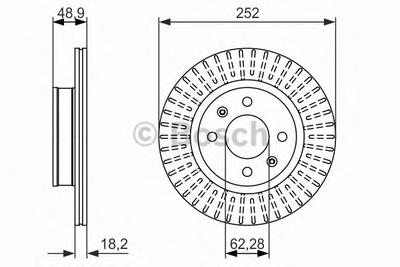 Тормозной диск BOSCH 0986479770
