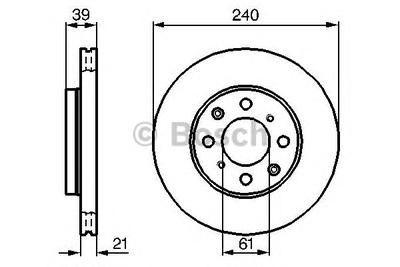 Тормозной диск BOSCH 0986479033