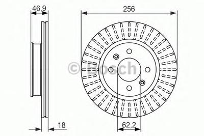 Тормозной диск BOSCH 0986479577