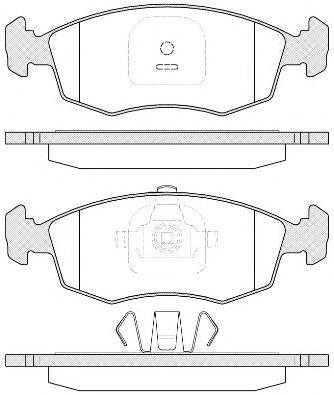 Комплект тормозных колодок, дисковый тормоз ROADHOUSE