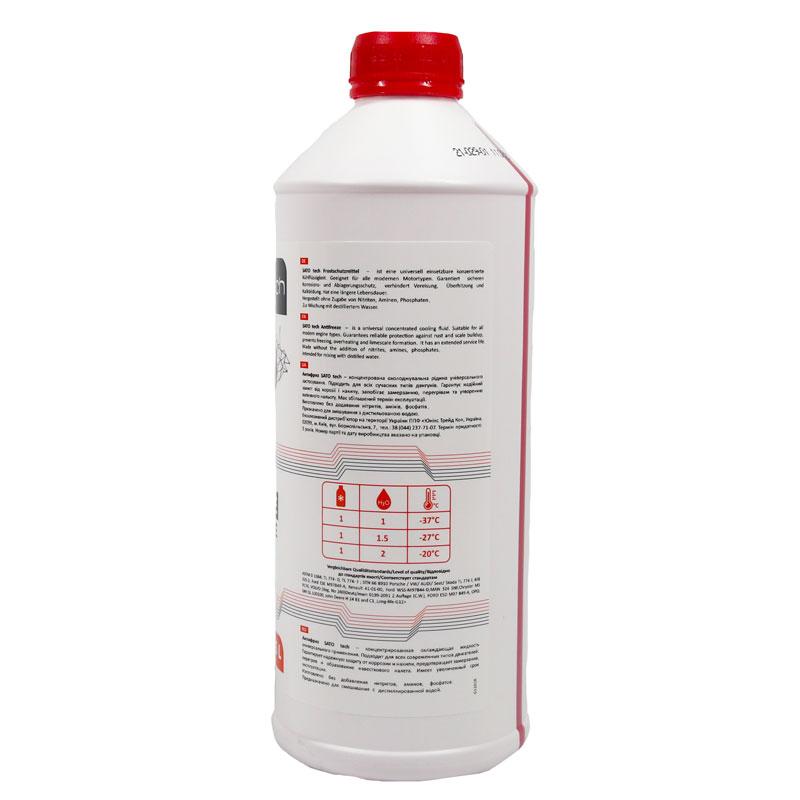 Sato антифриз красный (-80с) 1,5л. g12 SATO TECH