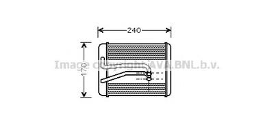 Теплообменник, отопление салона AVA QUALITY COOLING HY6119