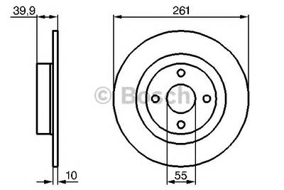 Тормозной диск BOSCH 0986479128