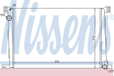 Радиатор, охлаждение двигателя NISSENS