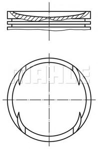 Поршень MAHLE ORIGINAL 030 89 00