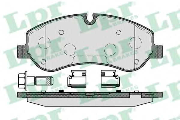 Комплект тормозных колодок, дисковый тормоз LPR