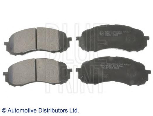Комплект тормозных колодок, дисковый тормоз BLUE PRINT