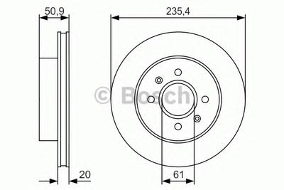 Тормозной диск BOSCH 0986479R52