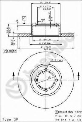 Тормозной диск BREMBO