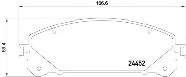 Комплект тормозных колодок, дисковый тормоз HELLA PAGID