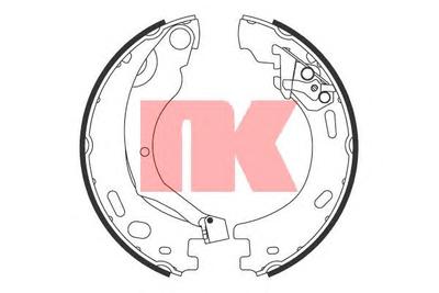 Комплект тормозных колодок, стояночная тормозная система NK 2712769