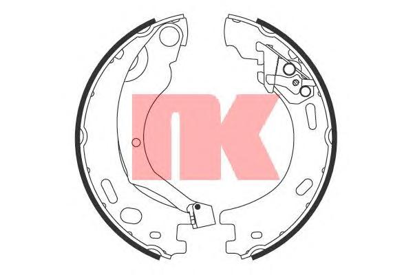 Комплект тормозных колодок, стояночная тормозная система NK