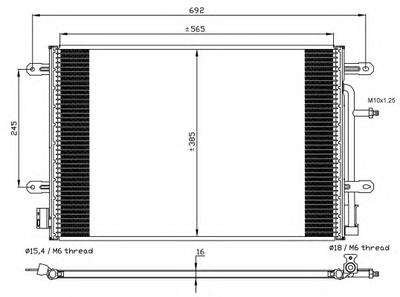 Конденсатор, кондиционер NRF 35560
