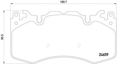 Комплект тормозных колодок, дисковый тормоз HELLA PAGID 8DB355016151